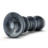 Jet Black Jack Large Ribbed Butt Plug 7 inches - Image 5