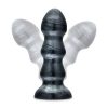Jet Black Jack Large Ribbed Butt Plug 7 inches - Image 6
