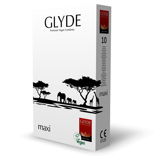 Glyde Ultra Maxi Vegan Condoms 10 Pack - Image 3