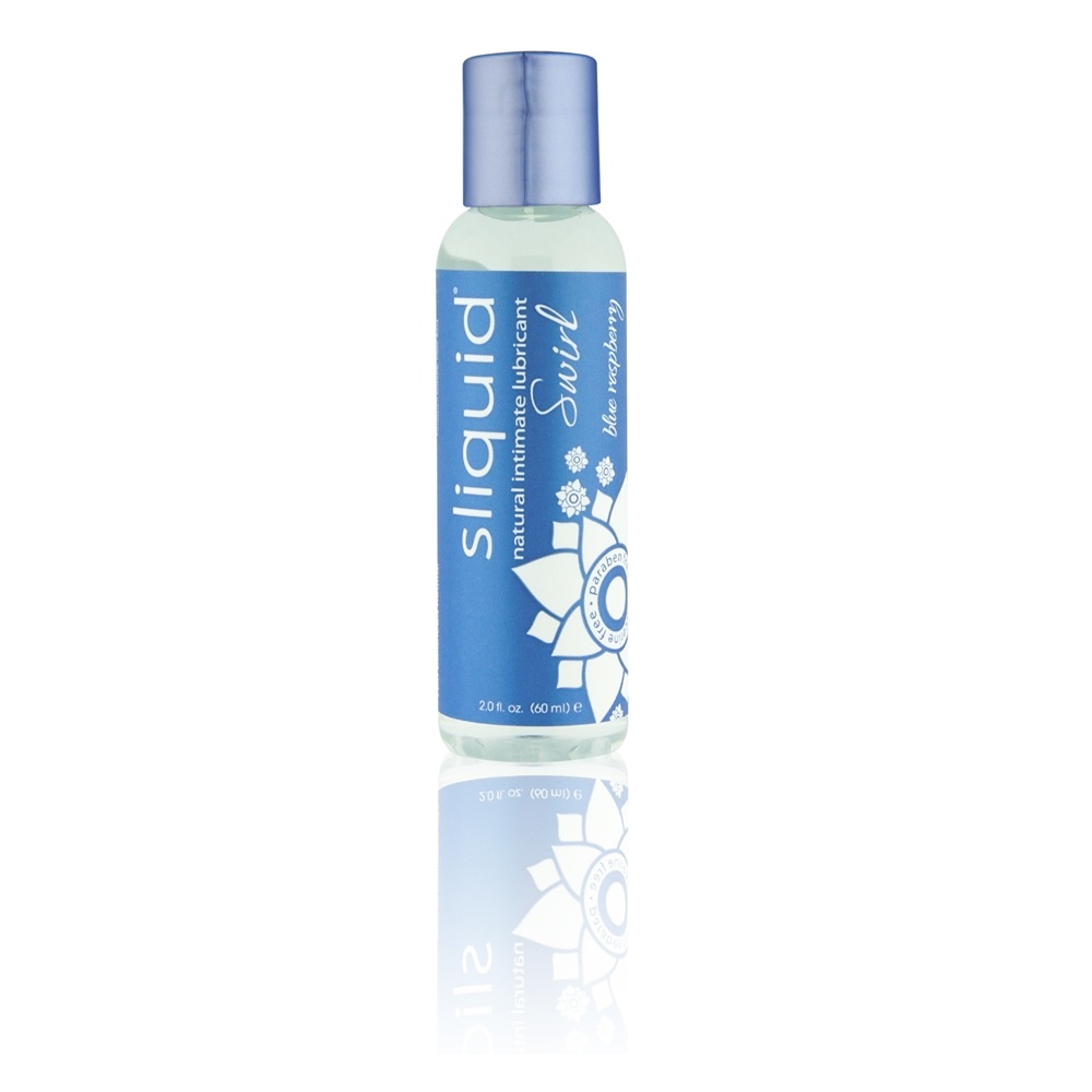 Sliquid Naturals Swirl Flavoured Lubricants-Blue Raspberry 59ml - Image 3