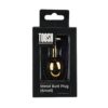 Toosh Gold Metal Butt Plug Small Clear Stone - Image 8
