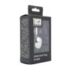 Toosh Silver Metal Butt Plug Large Red Stone - Image 8