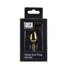 Toosh Gold Metal Butt Plug Small Red Stone - Image 7