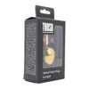 Toosh Gold Metal Butt Plug Large Red Stone - Image 8