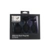 Toosh Silicone Butt Plug Black Set of 3 Clear Stone - Image 13