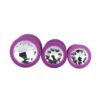 Toosh Silicone Butt Plug Purple Set of 3 Clear Stone - Image 5