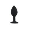 Toosh Silicone Butt Plug Black Set of 3 Clear Stone - Image 7
