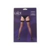 Lace by LJ Sheer Hold Up Stockings with Backseam Black - Image 5