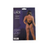 Lace by LJ Strappy Halter Teddy Black - Image 7