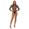 Lace by LJ High Neck Lace Bodysuit Black - Image 3