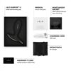 LELO Surfer 2 Unisex Anal Vibrating Plug Black - Image 7