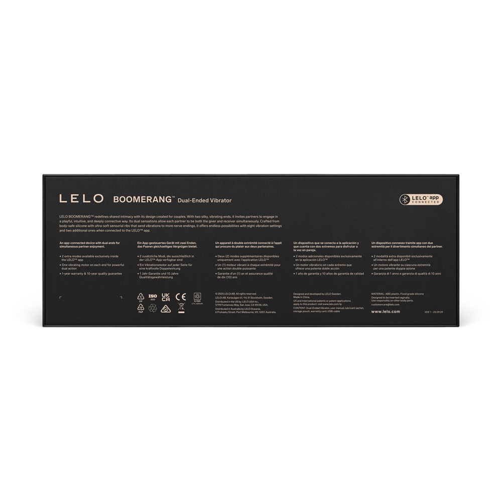 LELO Boomerang Dual Ended Vibrator Purple - Image 6